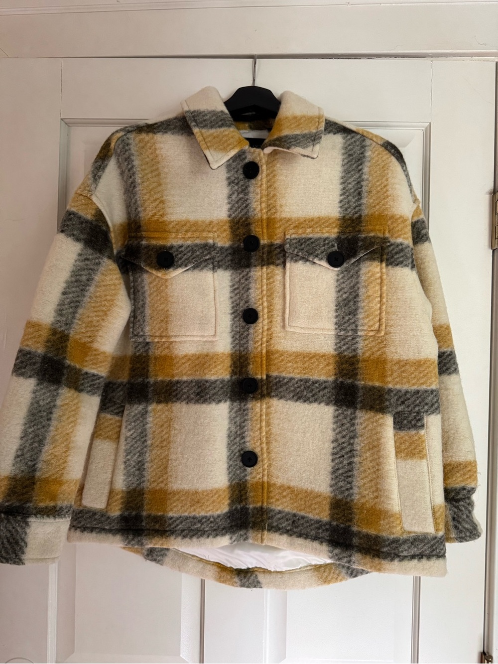 AllSaints Fenix plaid jacket (lined). Size US 2